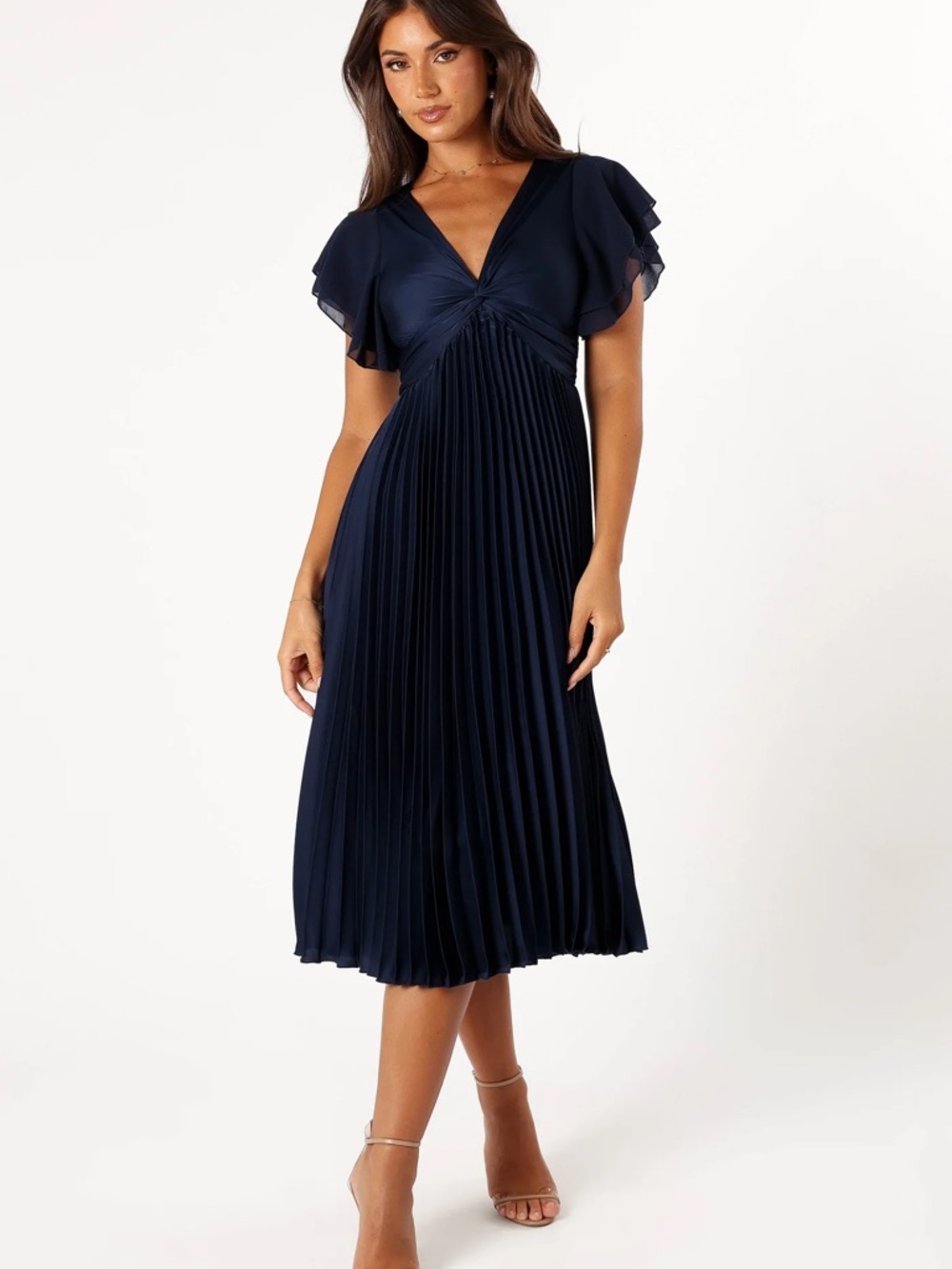 Petal & Pup Nova Flutter Sleeve Midi Dress